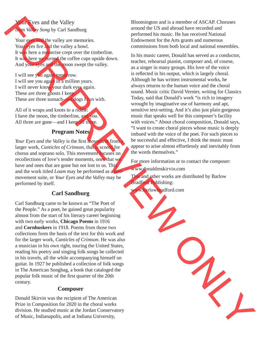 Your Eyes and the Valley