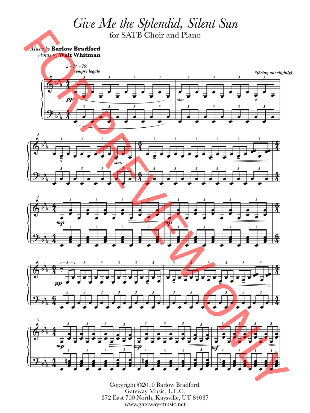 Give Me The Splendid, Silent Sun