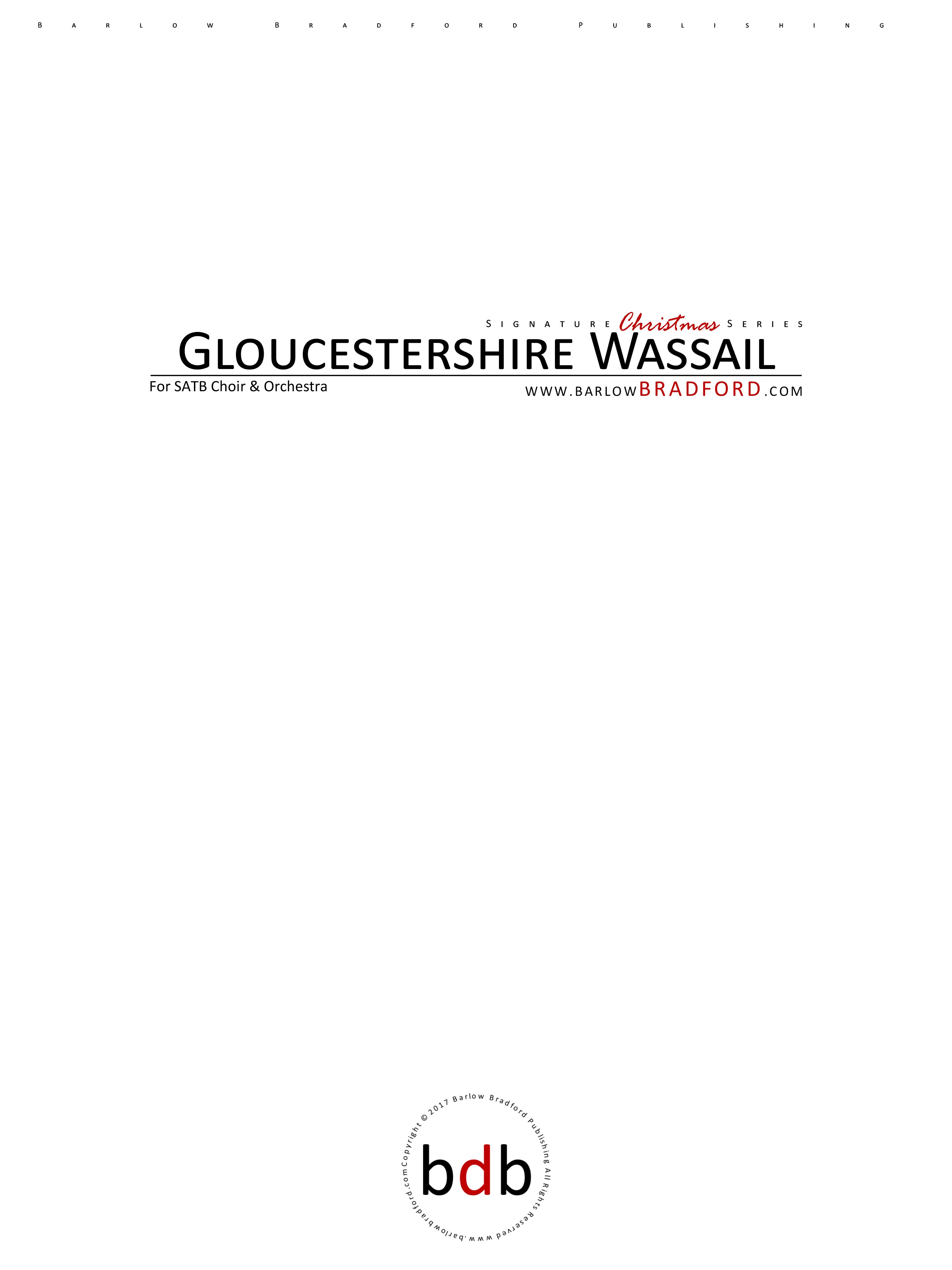 Gloucestershire Wassail Barlow Bradford Publishing