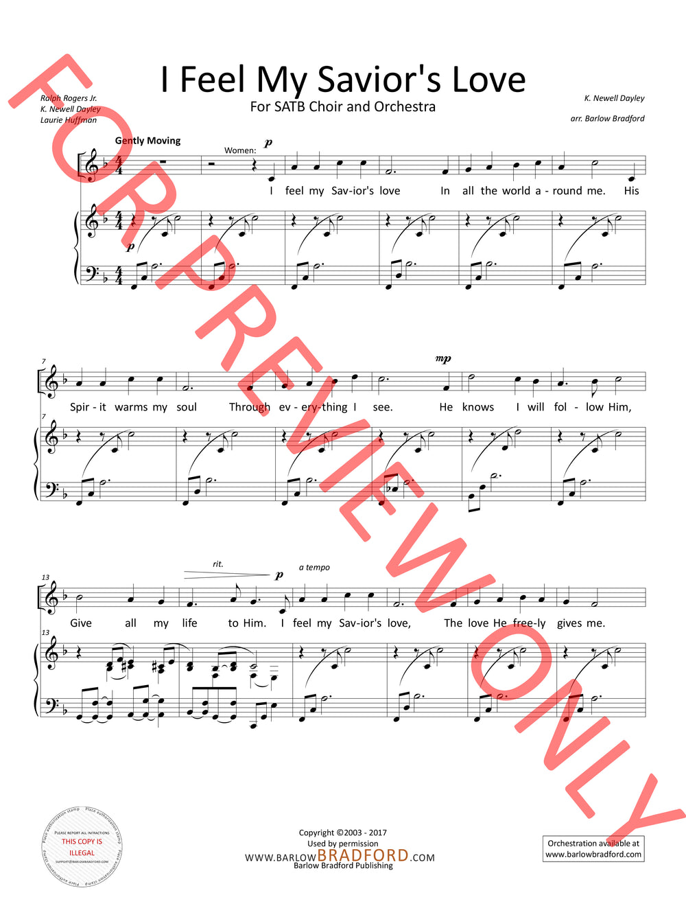 I Feel My Savior's Love