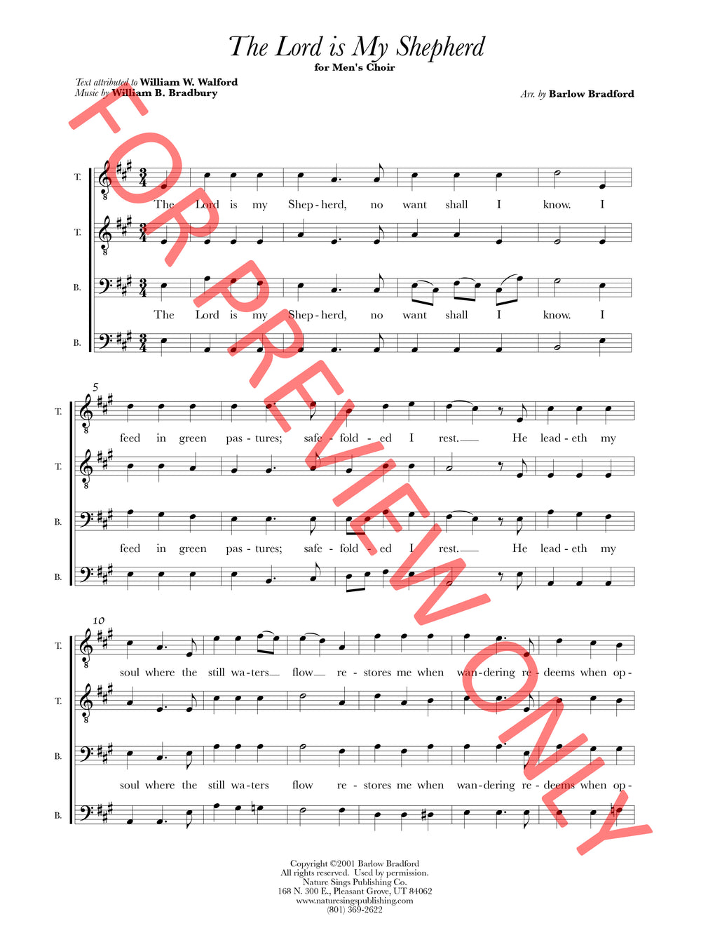 The Lord Is My Shepherd