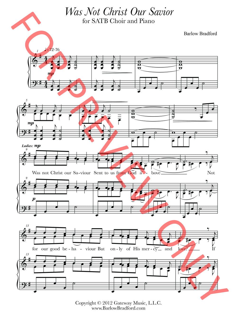 Was Not Christ Our Savior