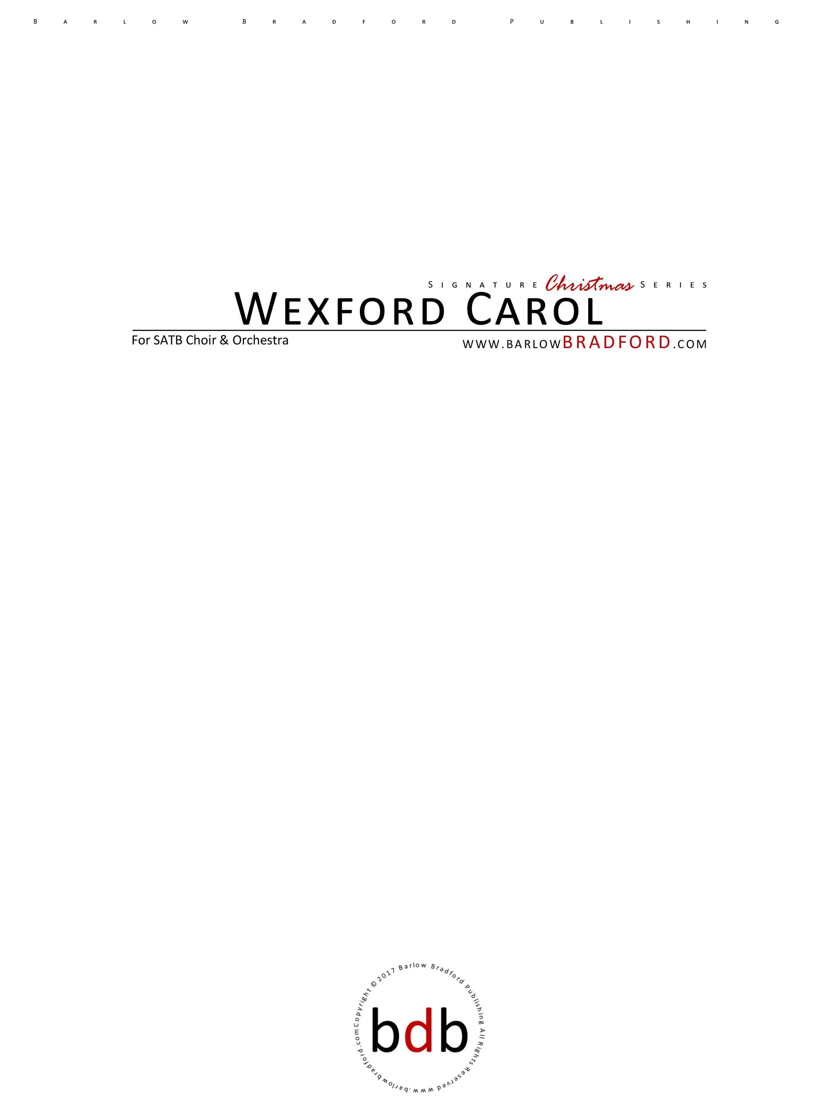 Wexford Carol Barlow Bradford Publishing