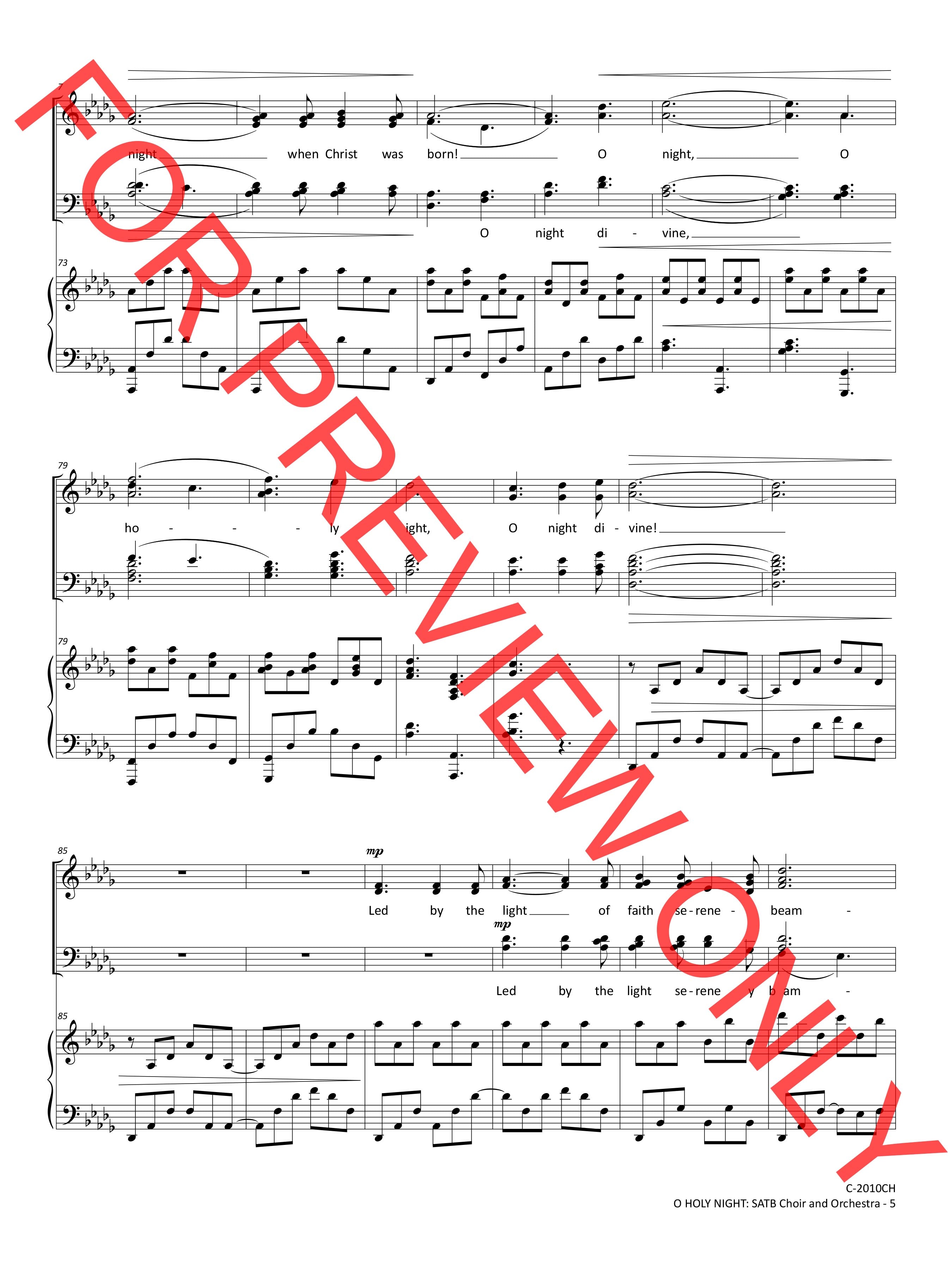 O Holy Night - arr. B. Bradford – Barlow Bradford Publishing