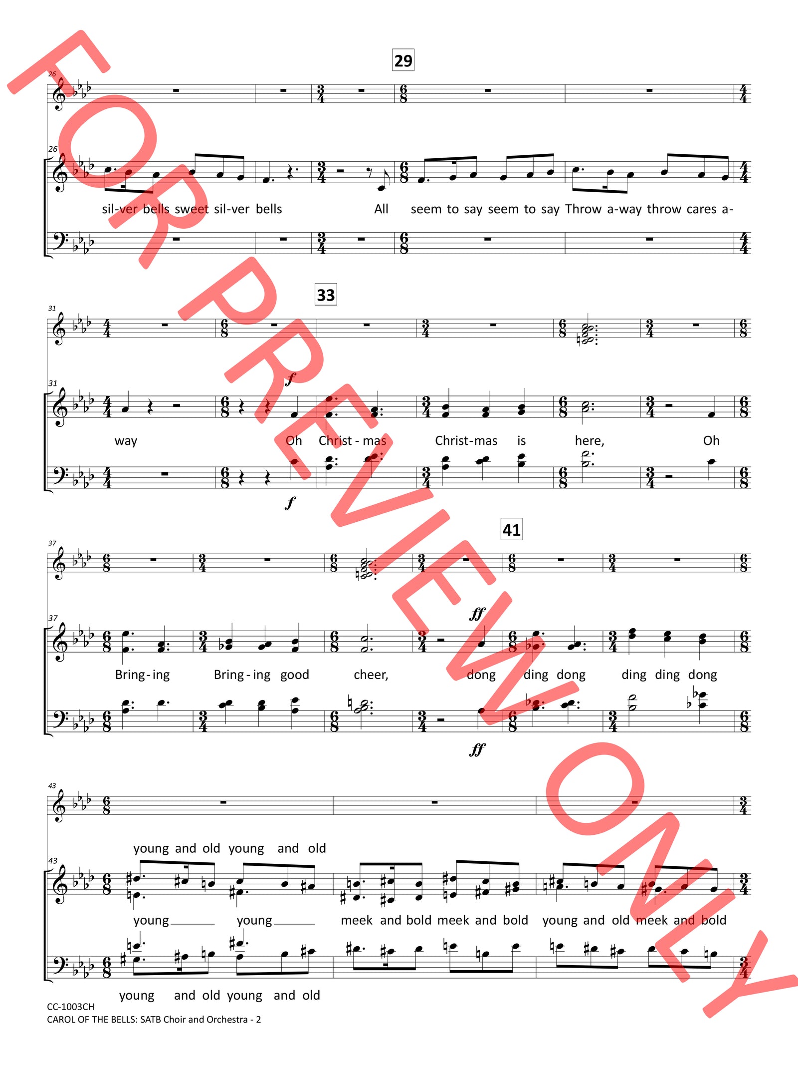 Carol of the Bells C. Bradford Barlow Bradford Publishing