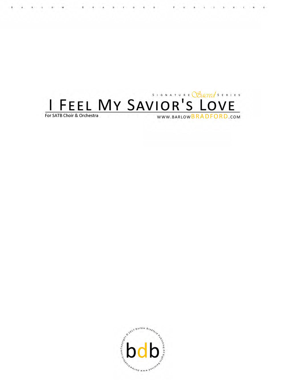I Feel My Savior's Love